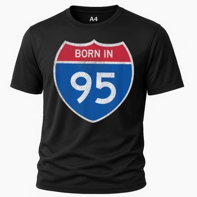 28 Year Old: Car Road Sign 1995 28th Birthday Performance Shirt