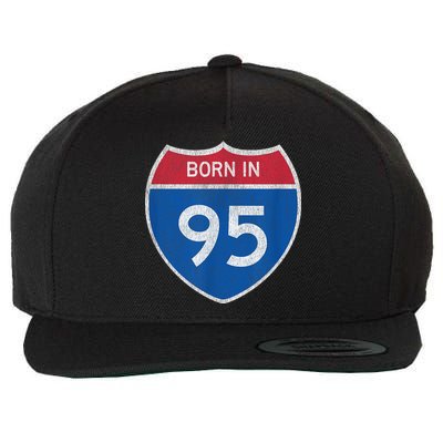 28 Year Old: Car Road Sign 1995 28th Birthday Wool Snapback Cap