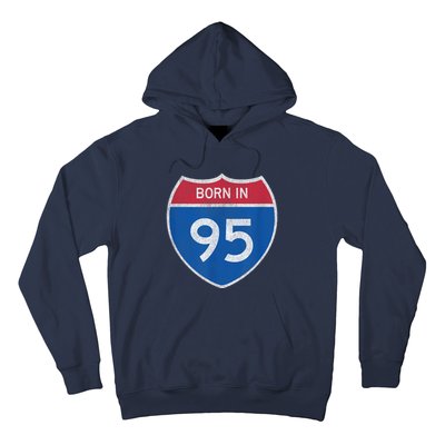 28 Year Old: Car Road Sign 1995 28th Birthday Hoodie