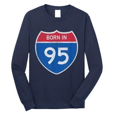 28 Year Old: Car Road Sign 1995 28th Birthday Long Sleeve Shirt