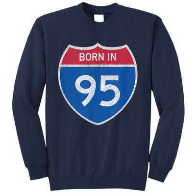 28 Year Old: Car Road Sign 1995 28th Birthday Tall Sweatshirt