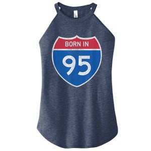 28 Year Old: Car Road Sign 1995 28th Birthday Women’s Perfect Tri Rocker Tank