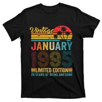 28 Years Old Gifts Vintage January 1995 28th Birthday Gift T-Shirt