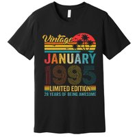 28 Years Old Gifts Vintage January 1995 28th Birthday Gift Premium T-Shirt