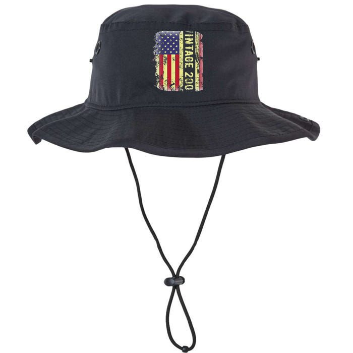 20 Year Old Gifts Vintage 2003 American Flag 20th Birthday Legacy Cool Fit Booney Bucket Hat