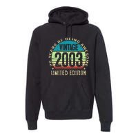 20 Year Old Giftss N Vintage 2003 20th Birthday Premium Hoodie