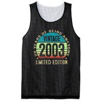 20 Year Old Giftss N Vintage 2003 20th Birthday Mesh Reversible Basketball Jersey Tank