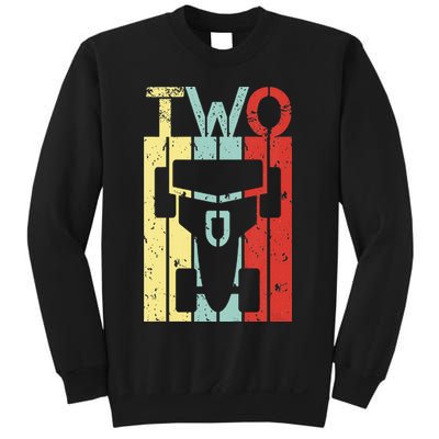 2 Year Old Race Car Second Birthday 2nd Birthday Sweatshirt
