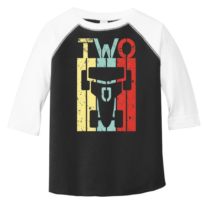 2 Year Old Race Car Second Birthday 2nd Birthday Toddler Fine Jersey T-Shirt