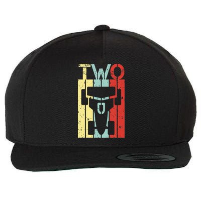 2 Year Old Race Car Second Birthday 2nd Birthday Wool Snapback Cap