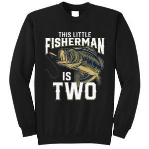 2 Year Old Fishing Birthday Party Fisherman 2nd Gift For Sweatshirt