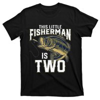 2 Year Old Fishing Birthday Party Fisherman 2nd Gift For T-Shirt