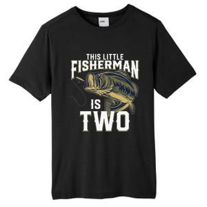 2 Year Old Fishing Birthday Party Fisherman 2nd Gift For Tall Fusion ChromaSoft Performance T-Shirt