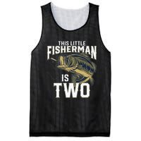 2 Year Old Fishing Birthday Party Fisherman 2nd Gift For Mesh Reversible Basketball Jersey Tank