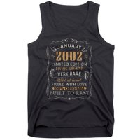 21 Year Old Awesome Since January 2002 21st Birthday Gift Tank Top