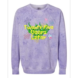 25 Year Old Twenty Five Years Later 25th Birthday Colorblast Crewneck Sweatshirt