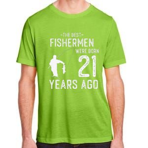 21 Year Old Fishing Fishermen Gifts For Birthday Adult ChromaSoft Performance T-Shirt