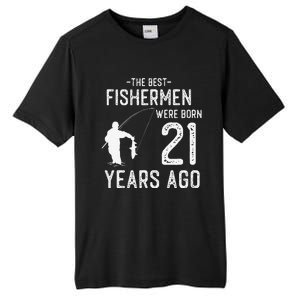 21 Year Old Fishing Fishermen Gifts For Birthday Tall Fusion ChromaSoft Performance T-Shirt