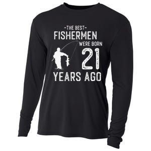 21 Year Old Fishing Fishermen Gifts For Birthday Cooling Performance Long Sleeve Crew