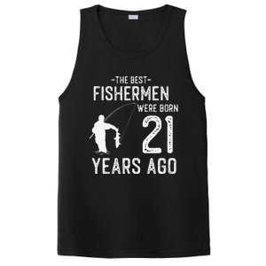 21 Year Old Fishing Fishermen Gifts For Birthday PosiCharge Competitor Tank