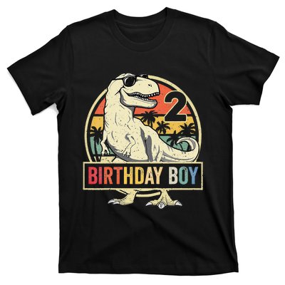 2 Year Old  2nd Birthday  T Rex Dinosaur T-Shirt