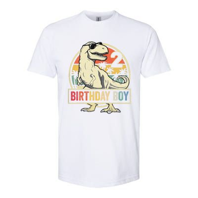 2 Year Old  2nd Birthday  T Rex Dinosaur Softstyle CVC T-Shirt