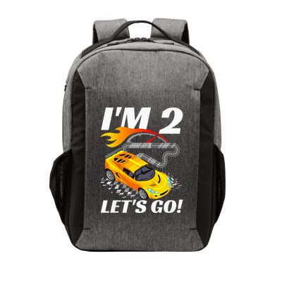 2 Year Old 2nd Racing Racecar Birthday Party Vector Backpack
