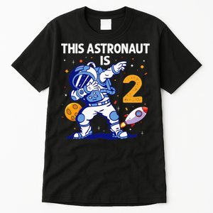 2 Years Old Birthday Gifts Astronaut 2nd Birthday Tall T-Shirt