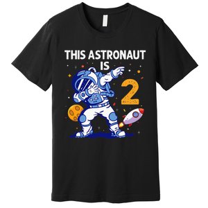 2 Years Old Birthday Gifts Astronaut 2nd Birthday Premium T-Shirt