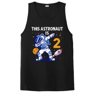 2 Years Old Birthday Gifts Astronaut 2nd Birthday PosiCharge Competitor Tank