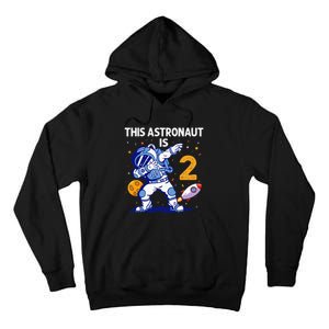 2 Years Old Birthday Gifts Astronaut 2nd Birthday Tall Hoodie