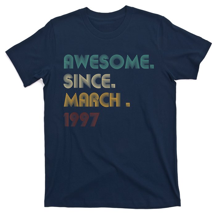 25 Year Old Awesome Since March 1997 Gifts 25th Birthday T-Shirt