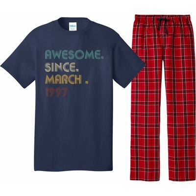 25 Year Old Awesome Since March 1997 Gifts 25th Birthday Pajama Set