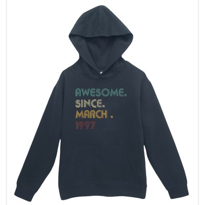 25 Year Old Awesome Since March 1997 Gifts 25th Birthday Urban Pullover Hoodie