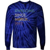 25 Year Old Awesome Since March 1997 Gifts 25th Birthday Tie-Dye Long Sleeve Shirt