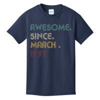 25 Year Old Awesome Since March 1997 Gifts 25th Birthday Kids T-Shirt