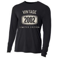 21 Years Old Vintage 2002 Limited Edition 21st Birthday Cooling Performance Long Sleeve Crew