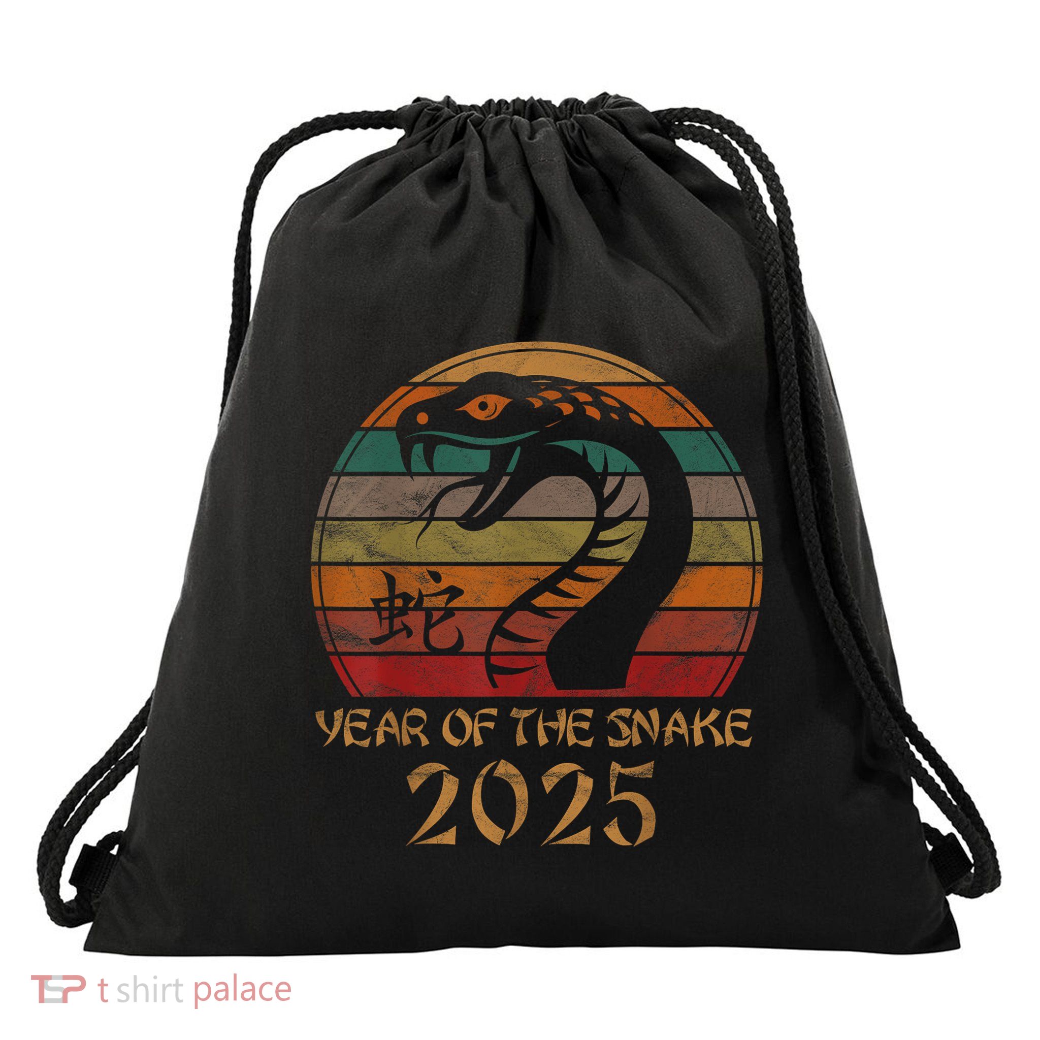 2025 Year Of The Snake Gift Lunar Chinese New Year Drawstring Bag