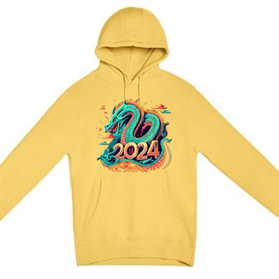 2024 Year Of The Dragon Chinese New Year 2024 Premium Pullover Hoodie