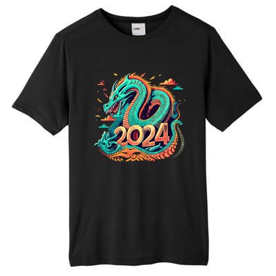 2024 Year Of The Dragon Chinese New Year 2024 Tall Fusion ChromaSoft Performance T-Shirt