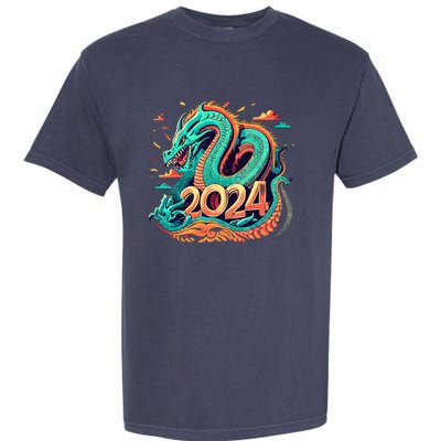 2024 Year Of The Dragon Chinese New Year 2024 Garment-Dyed Heavyweight T-Shirt