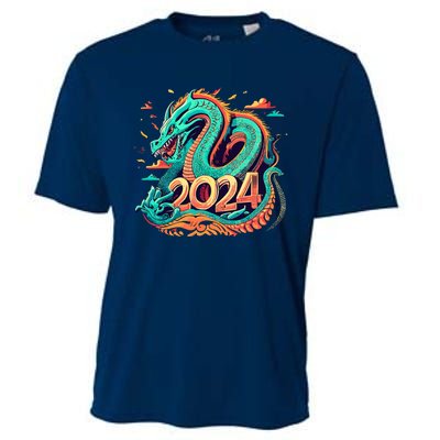 2024 Year Of The Dragon Chinese New Year 2024 Cooling Performance Crew T-Shirt