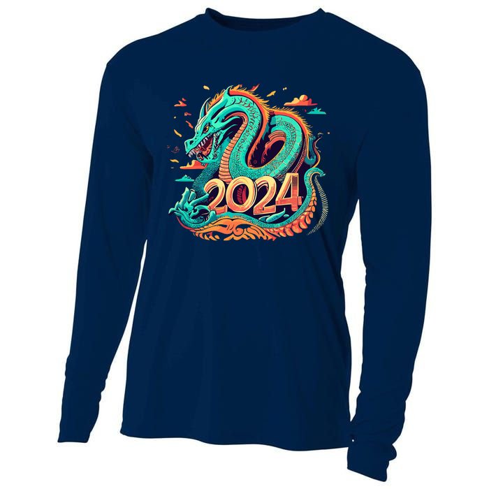 2024 Year Of The Dragon Chinese New Year 2024 Cooling Performance Long Sleeve Crew