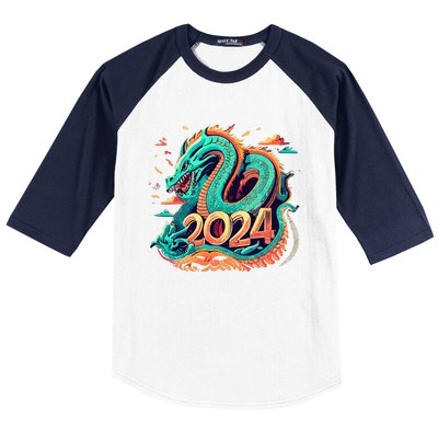 2024 Year Of The Dragon Chinese New Year 2024 Baseball Sleeve Shirt