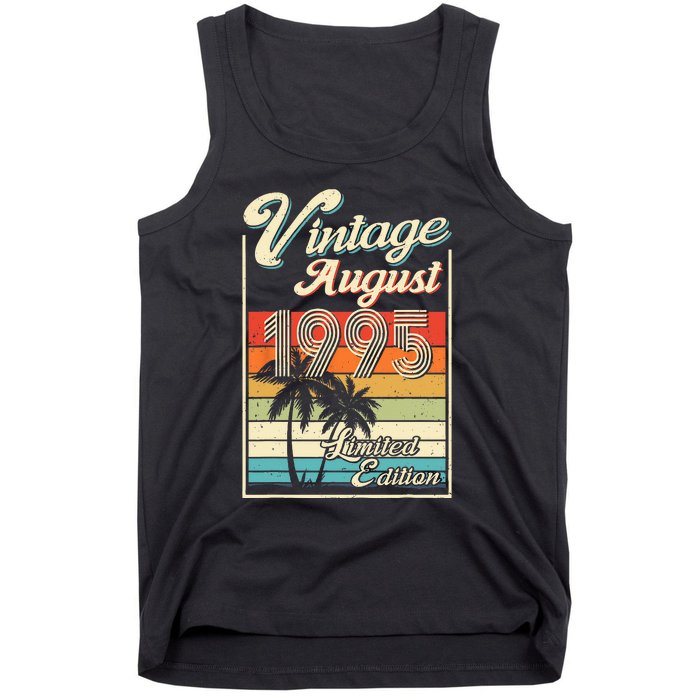 28 Year Old Vintage August 1995 Birthday Limited Tank Top