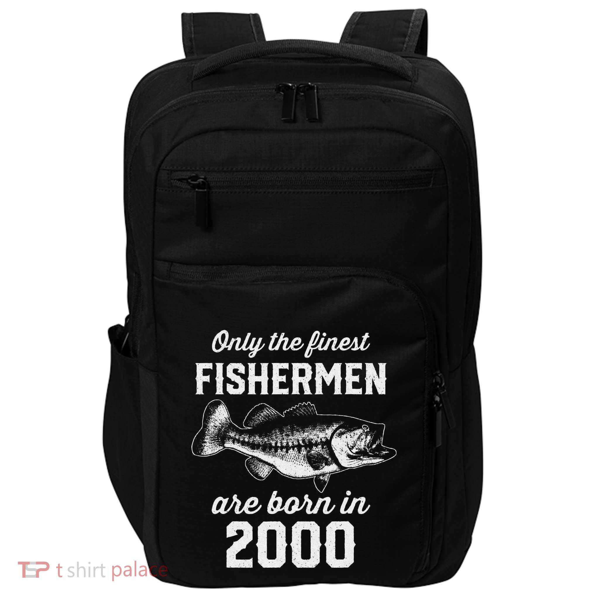 23 Year Old Fisherman Fishing 2000 23rd Birthday Impact Tech Backpack