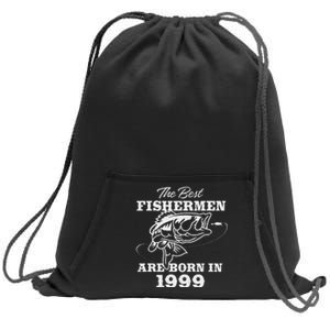 24 Year Old Fisherman Fishing 1999 24th Birthday Sweatshirt Cinch Pack Bag