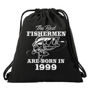 24 Year Old Fisherman Fishing 1999 24th Birthday Drawstring Bag