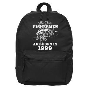 24 Year Old Fisherman Fishing 1999 24th Birthday 16 in Basic Backpack