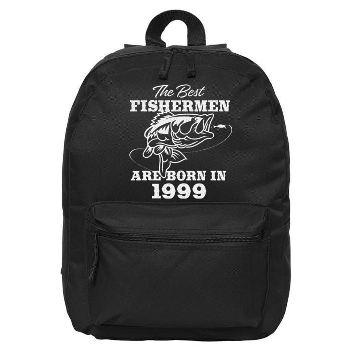 24 Year Old Fisherman Fishing 1999 24th Birthday 16 in Basic Backpack